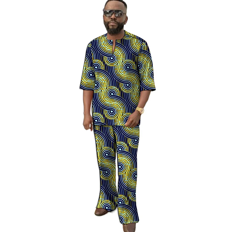 Men's V-Neck Tops+Trousers Tailor Made Half Sleeves Set Nigerian Fashion Male Groom Suits Guaranteed African Wax Party Clothes
Men's V-Neck Tops+Trousers Tailor Made Half Sleeves Set Nigerian Fashion Male Groom Suits Guaranteed African Wax Party Clothes