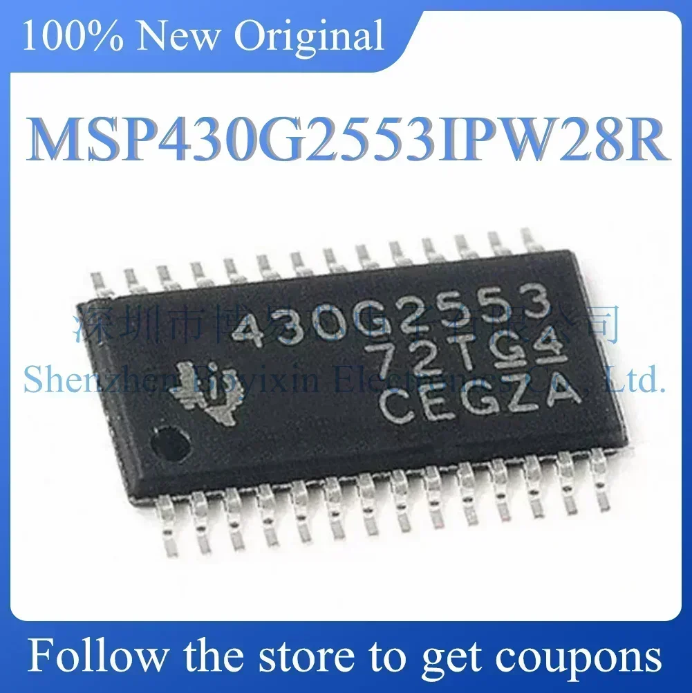 Standard version MSP430G2553IPW28R
Standard version MSP430G2553IPW28R