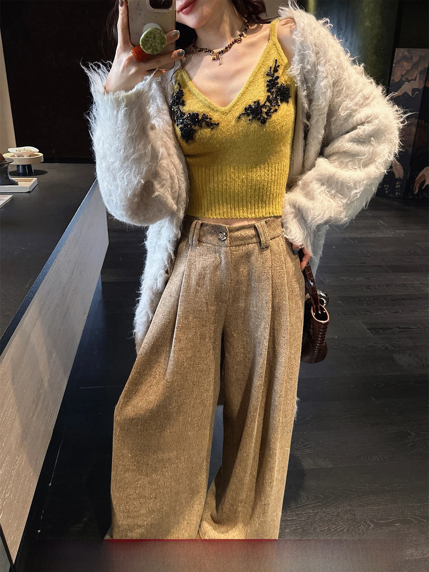 Sanji Bla Flower Mountain And River Thiened Woolen Wide Leg Pants Casual Trousers 2025 New Sle ular Winter Faion
Sanji Bla Flower Mountain And River Thiened Woolen Wide Leg Pants Casual Trousers 2025 New Sle ular Winter Faion
