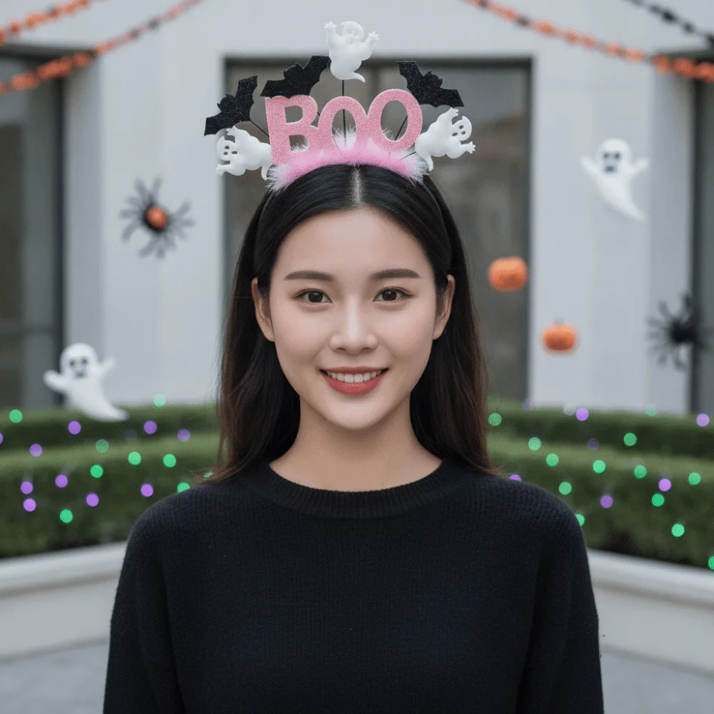 Shiny Glitter Halloween Boo Headband White Ghost Lightweight Spooky Hair Hoop Comfortable Fit Secure Grip Party Hair Accessories
Shiny Glitter Halloween Boo Headband White Ghost Lightweight Spooky Hair Hoop Comfortable Fit Secure Grip Party Hair Accessories