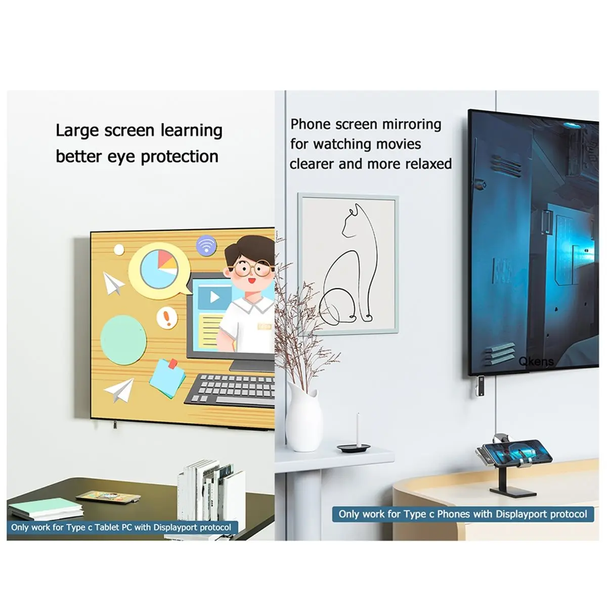 Type-C Wireless -CompatibleI Extender Display Adapter for TV/Stick Audio Video Transmitter Receiver for Laptop PC
Type-C Wireless -CompatibleI Extender Display Adapter for TV/Stick Audio Video Transmitter Receiver for Laptop PC