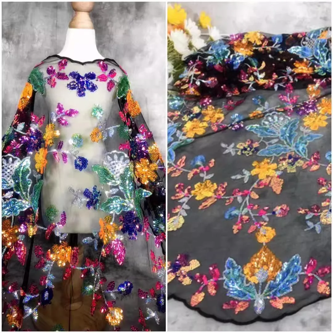 1 ярд Красочные хрустальные блестки, ткани с вышивкой нарцисс для одежды Платье Юбка Дизайнерская ткань
1 ярд Красочные хрустальные блестки, ткани с вышивкой нарцисс для одежды Платье Юбка Дизайнерская ткань