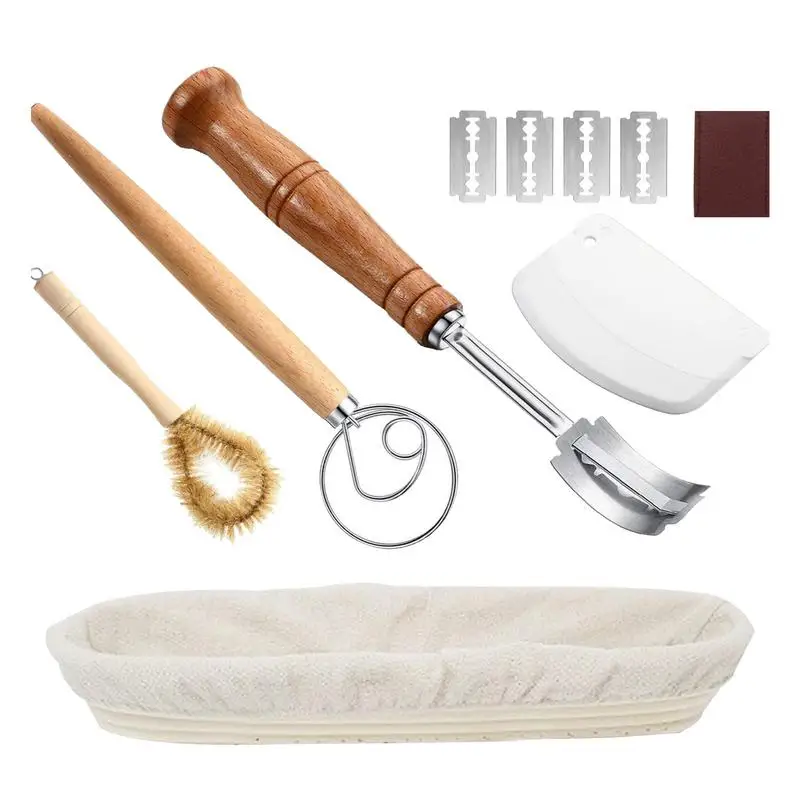 Sourdough Proofing Basket Breathable Rattan Bread Proofing Basket Portable Proofing Basket With Dough Whisk Oval Bread Making
Sourdough Proofing Basket Breathable Rattan Bread Proofing Basket Portable Proofing Basket With Dough Whisk Oval Bread Making