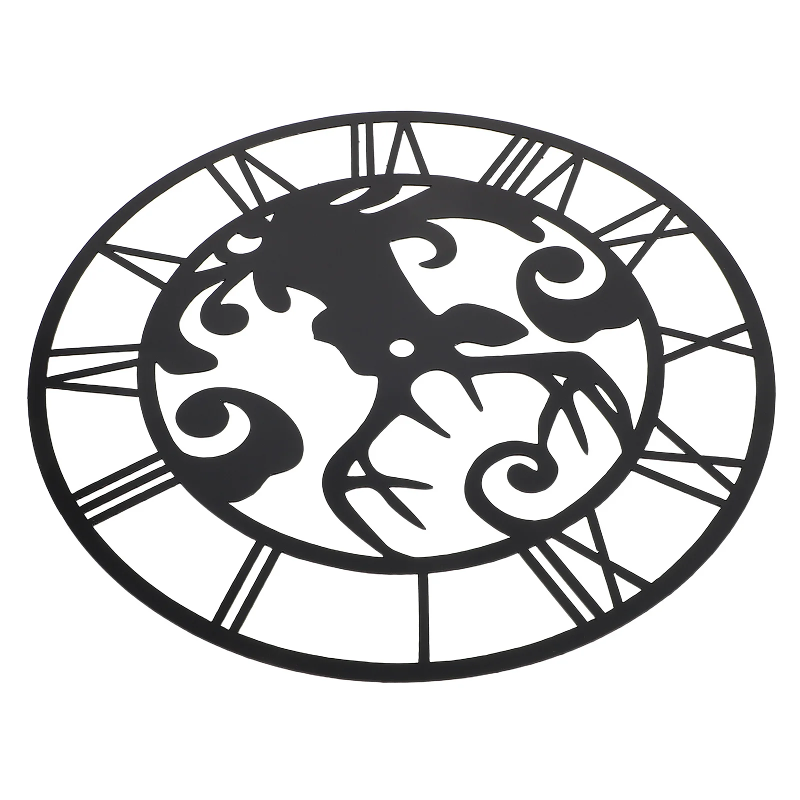 Acrylic Mirror Black Round Wall Clock Face Sticker Deer Motif Roman Numerals Decorative Wall Sticker for Living Room Entryway
Acrylic Mirror Black Round Wall Clock Face Sticker Deer Motif Roman Numerals Decorative Wall Sticker for Living Room Entryway