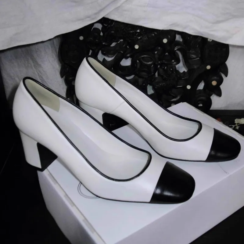 Fashion Women's Shoes Elegant French Style High Heels for Woman Exquisite Square Head Casual Shoes Designer Shoes Zapatos Mujer
Fashion Women's Shoes Elegant French Style High Heels for Woman Exquisite Square Head Casual Shoes Designer Shoes Zapatos Mujer