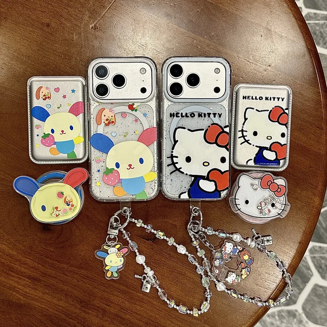 Cartoon Rainbow Rabbit Magsafe Magnetic Wallet Card Holder Stand Phone Case suitable for iPhone 17 16 15 14 13 Pro Max Cover
Cartoon Rainbow Rabbit Magsafe Magnetic Wallet Card Holder Stand Phone Case suitable for iPhone 17 16 15 14 13 Pro Max Cover