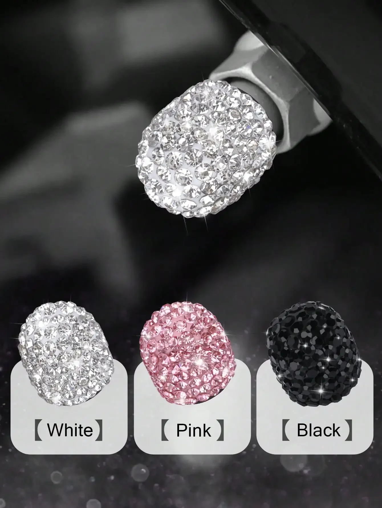 4pcs/Set Fashionable Car & Motorcycle Tire Valve Stem Caps, Rhinestone Shiny Wheel Hub Decorations, Car Tire Valve Caps, Motorcycle Tire Caps
4pcs/Set Fashionable Car & Motorcycle Tire Valve Stem Caps, Rhinestone Shiny Wheel Hub Decorations, Car Tire Valve Caps, Motorcycle Tire Caps
