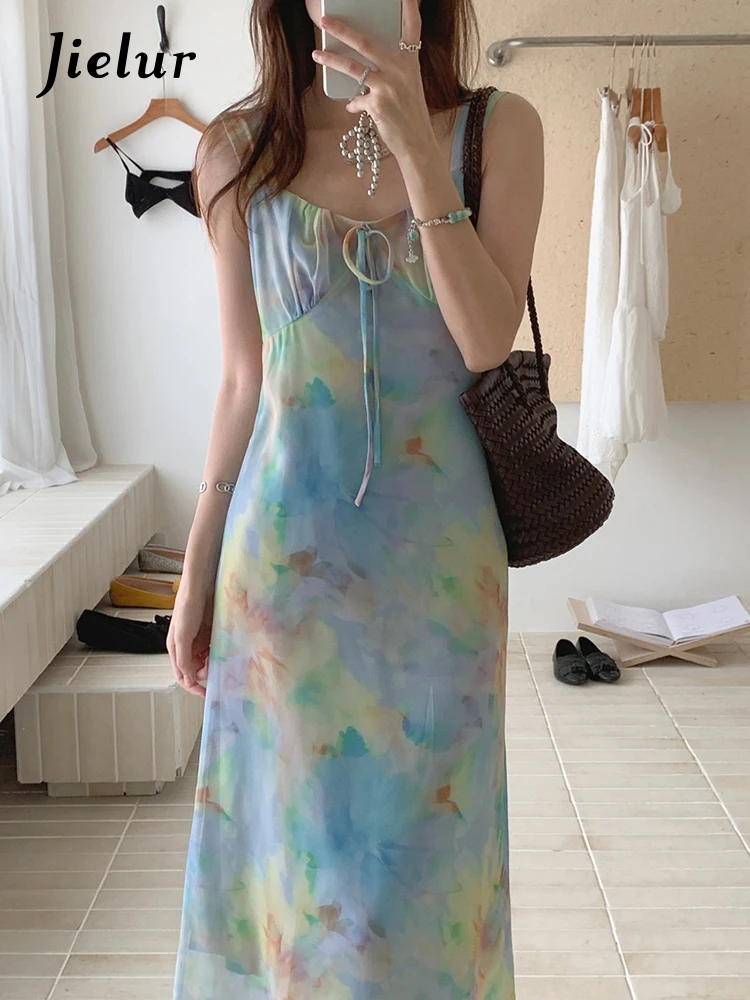 Summer New Retro Sleeveless Women Dress Blue Apricot Color Slim Loose Dresses Female Chic Sweet Elegant Chiffon Woman Dress
Summer New Retro Sleeveless Women Dress Blue Apricot Color Slim Loose Dresses Female Chic Sweet Elegant Chiffon Woman Dress