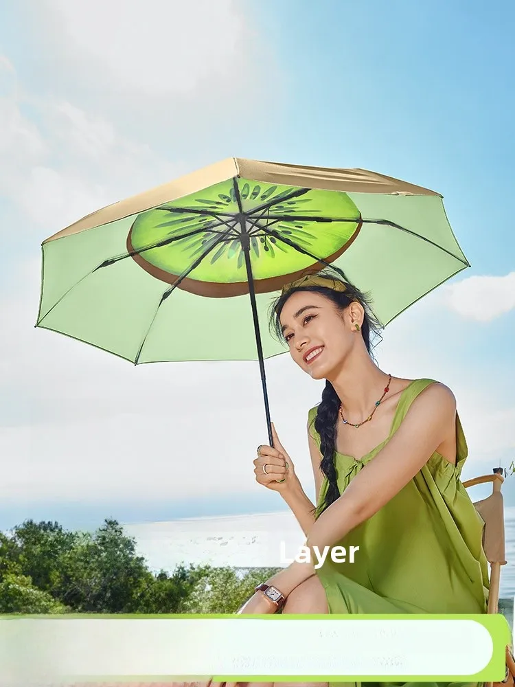 Banana Leaf Women's Double Layer Sun Umbrella UV Protection Rain And Sun Dual Use Black Glue Sunscreen Umbrella Foldable Design
Banana Leaf Women's Double Layer Sun Umbrella UV Protection Rain And Sun Dual Use Black Glue Sunscreen Umbrella Foldable Design