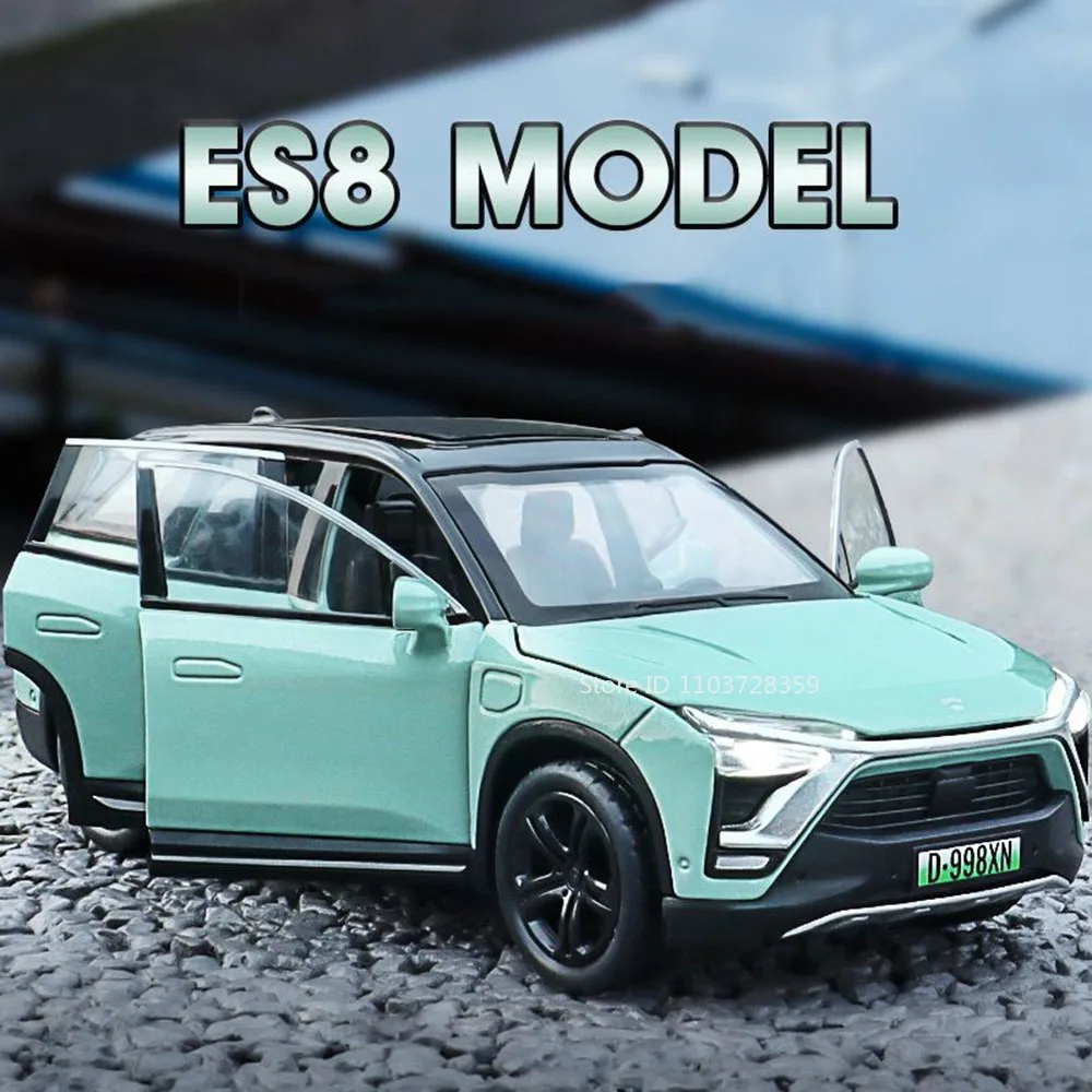 Масштаб 1:32 NIO ES8 Li ONE, игрушечные модели автомобилей, литой под давлением сплав, миниатюрные игрушки, звуковой свет, двери с открытыми отверстиями для детей, подарки
Масштаб 1:32 NIO ES8 Li ONE, игрушечные модели автомобилей, литой под давлением сплав, миниатюрные игрушки, звуковой свет, двери с открытыми отверстиями для детей, подарки
