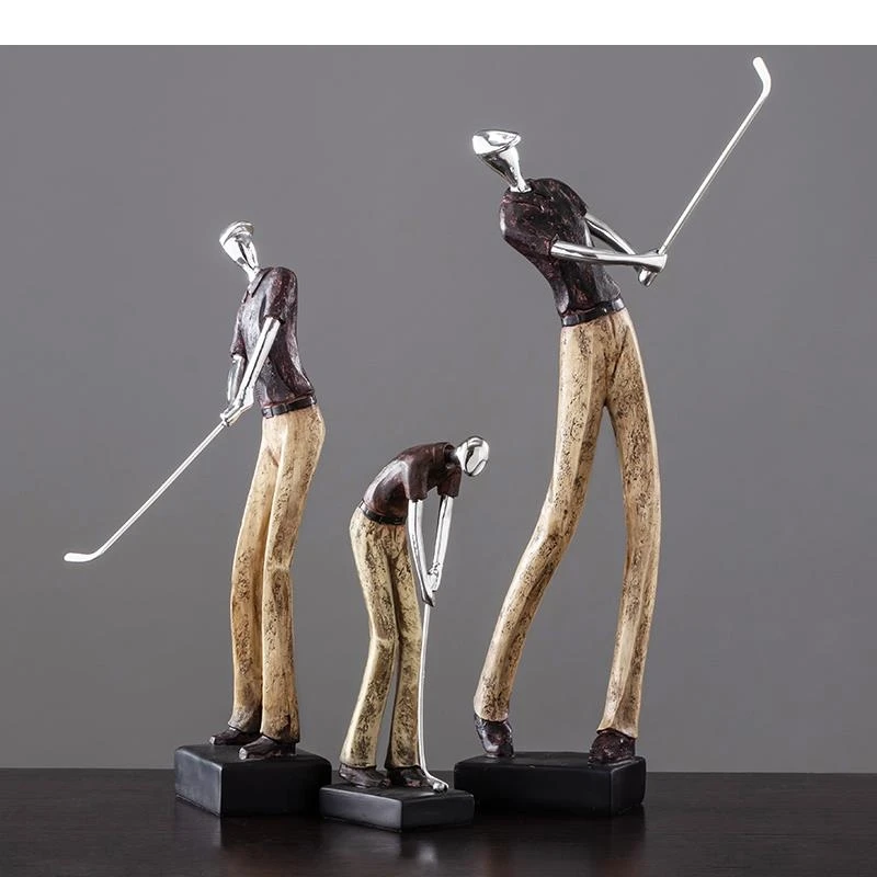 Golf Character Sculpture Resin Crafts Decoration Abstract Portrait Statuette Birthday Gift Home
Golf Character Sculpture Resin Crafts Decoration Abstract Portrait Statuette Birthday Gift Home