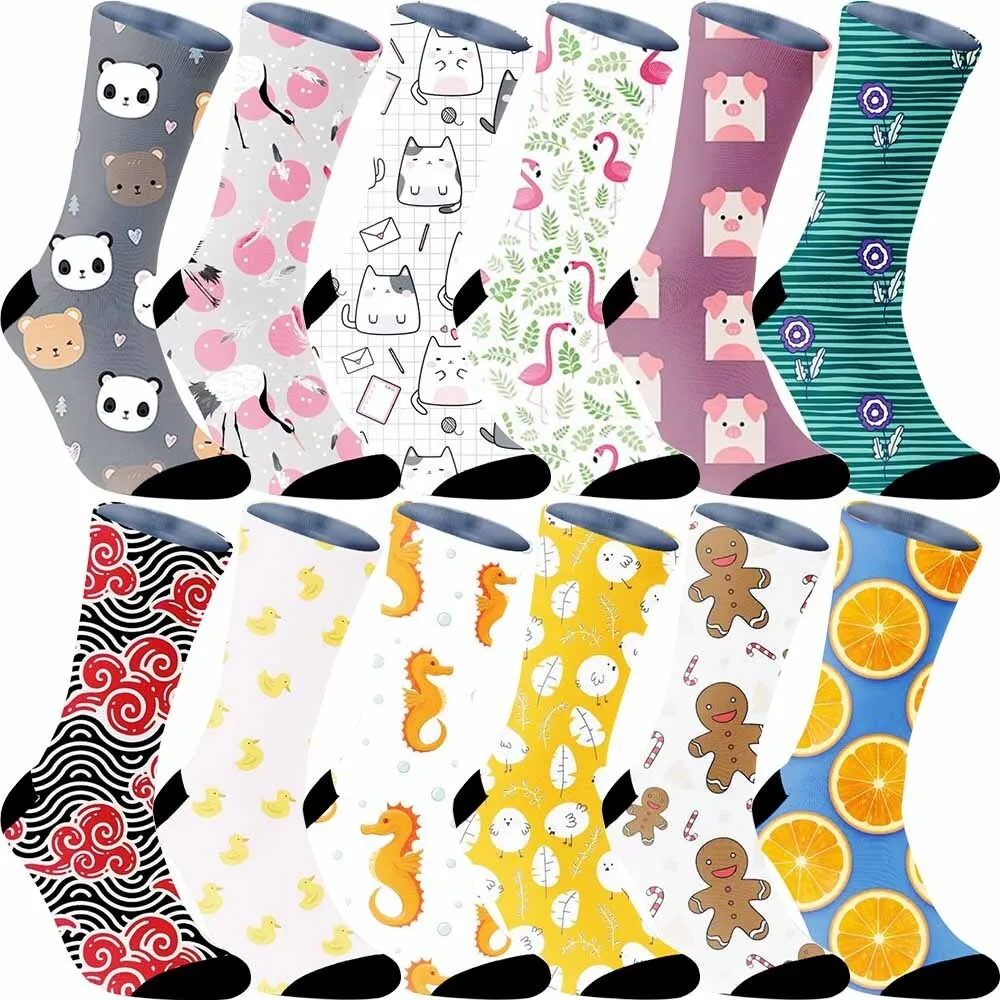 Multiple creative patterns of sports cycling socks, unisex, durable, breathable, sweat absorbing, bicycle accessory gifts
Multiple creative patterns of sports cycling socks, unisex, durable, breathable, sweat absorbing, bicycle accessory gifts
