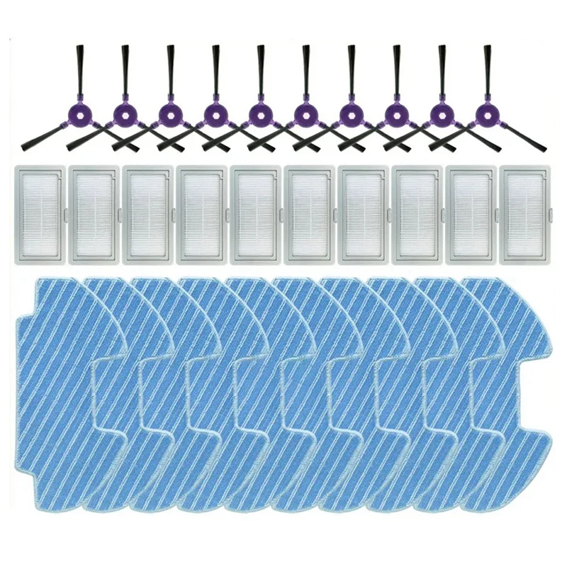 Fit For Midea VCR10W / VCR09B / VCR08 Side Brush Hepa Filter Mop Cloths Rag Replacement Accessories 30PCS
Fit For Midea VCR10W / VCR09B / VCR08 Side Brush Hepa Filter Mop Cloths Rag Replacement Accessories 30PCS