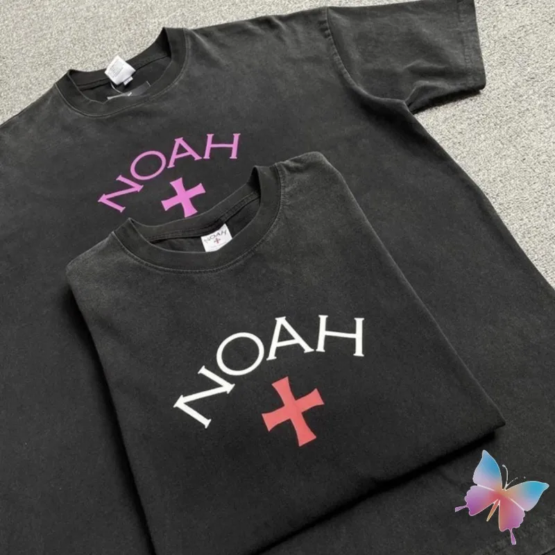 High Quality Cotton Oversized NOAH T-shirts Cross Print Washed Old Short Sleeved Casual Loose Black Round Neck Tshirts Men Women
High Quality Cotton Oversized NOAH T-shirts Cross Print Washed Old Short Sleeved Casual Loose Black Round Neck Tshirts Men Women