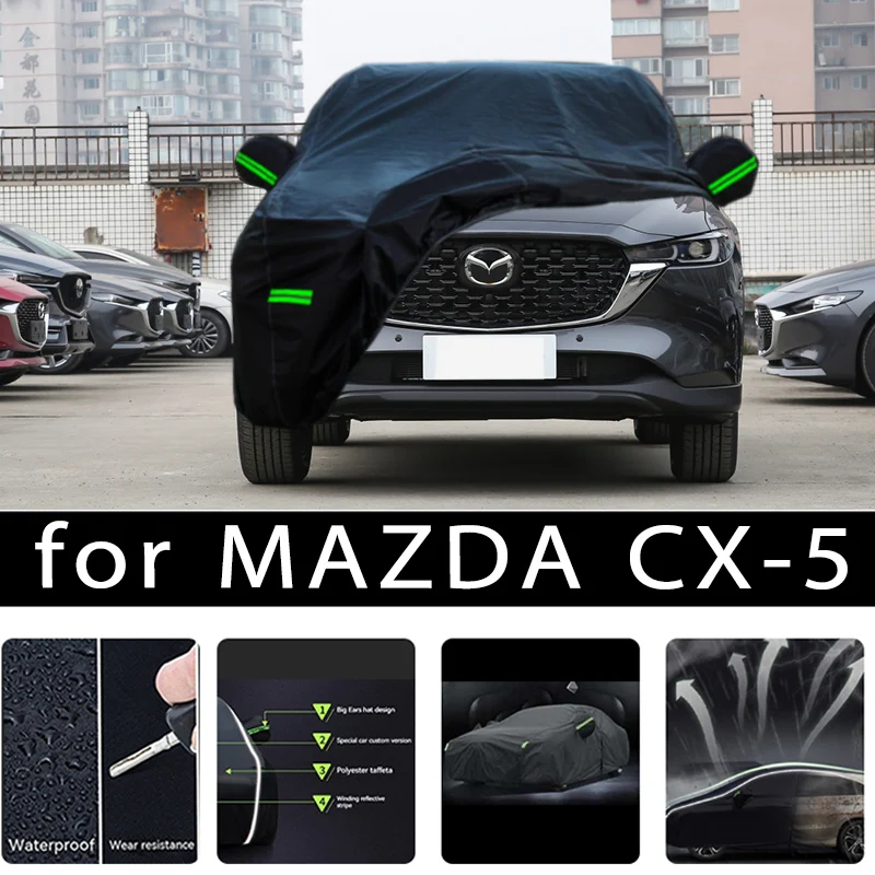 Для MAZDA CX-5 наружная защита, полный автомобильный чехол, снежный чехол, солнцезащитный козырек, водостойкий, пылезащитный, внешние автомобильные аксессуары
Для MAZDA CX-5 наружная защита, полный автомобильный чехол, снежный чехол, солнцезащитный козырек, водостойкий, пылезащитный, внешние автомобильные аксессуары