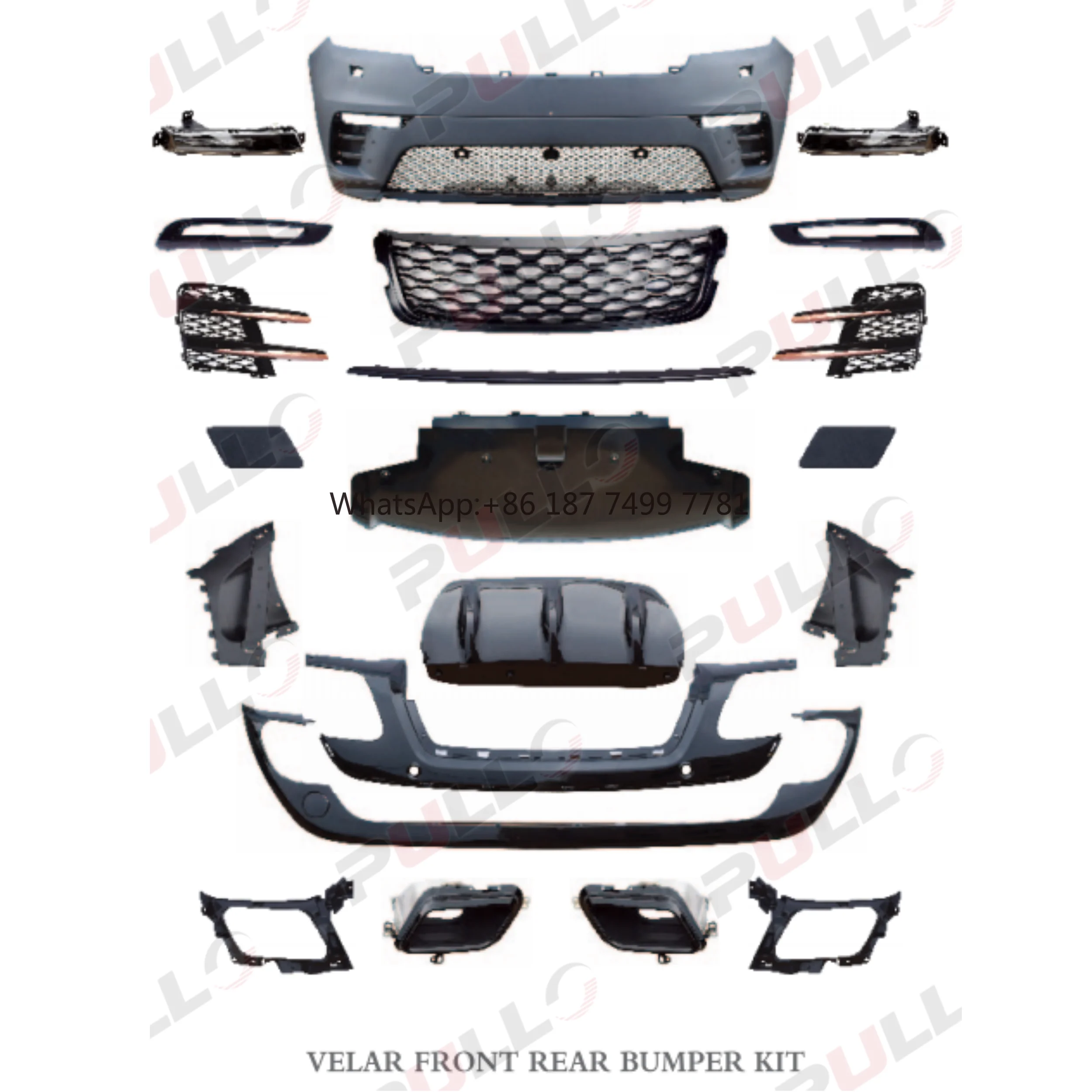 Car Accessories for Range Rover Velar Low to High Match Car Bumpers Grille Exhaust Pipes
Car Accessories for Range Rover Velar Low to High Match Car Bumpers Grille Exhaust Pipes