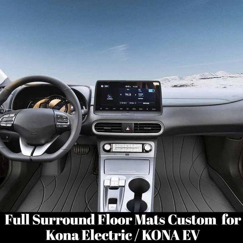 Full Surround Car Floor Mats, Eco-friendly & Odorless Protective Liners Custom Fit for Kona Electric / KONA EV 2018-2022 durable
Full Surround Car Floor Mats, Eco-friendly & Odorless Protective Liners Custom Fit for Kona Electric / KONA EV 2018-2022 durable