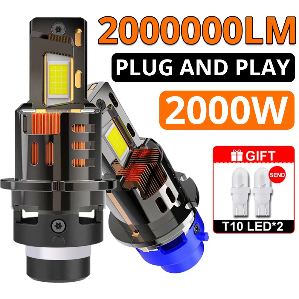 D2S D2R Led Light Car Headlight bulb Canbus HID 2000W D4S D4R LED Xenon Bulb 1:1 auto fog Lamp accessories Plug and Pla 12V D1S
D2S D2R Led Light Car Headlight bulb Canbus HID 2000W D4S D4R LED Xenon Bulb 1:1 auto fog Lamp accessories Plug and Pla 12V D1S