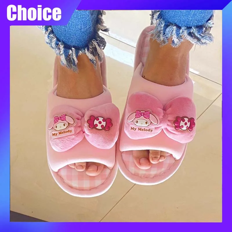 Sanrio Hello Kitty тапочки Kuromi Mymelody Cinnamoroll мультфильм милые домашние хлопковые и льняные тапочки повседневная модная домашняя обувь
Sanrio Hello Kitty тапочки Kuromi Mymelody Cinnamoroll мультфильм милые домашние хлопковые и льняные тапочки повседневная модная домашняя обувь