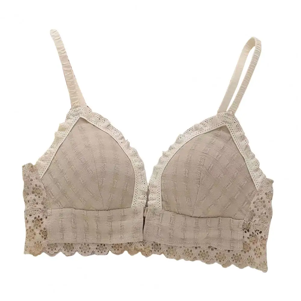 Lace Triangle Cup Bra Girl Style Lace Bra Front Closure Lace Trim Push-up Bra for Wear Office Travel Supportive Young Style
Lace Triangle Cup Bra Girl Style Lace Bra Front Closure Lace Trim Push-up Bra for Wear Office Travel Supportive Young Style