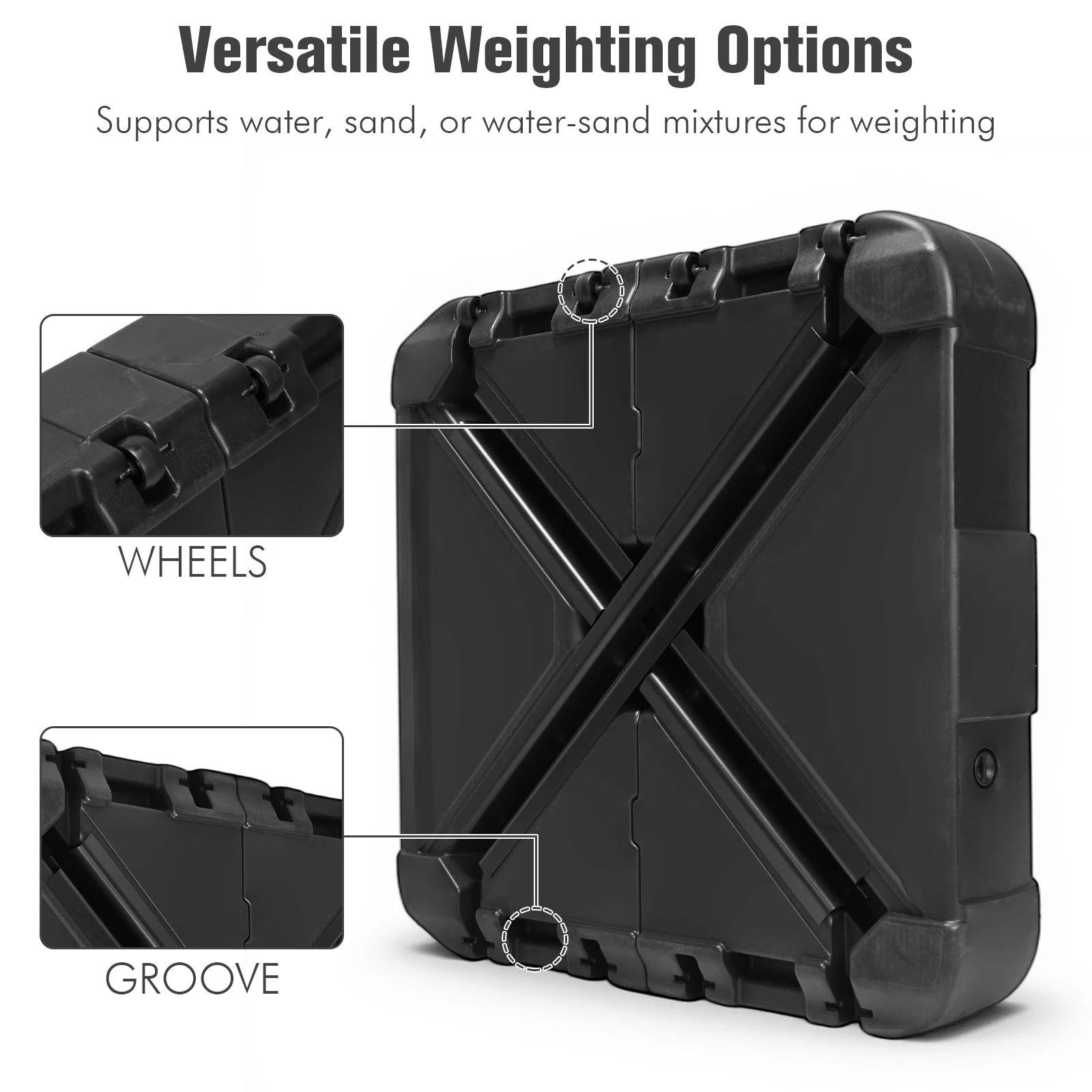 Cantilever Offset Patio Umbrella Stand with Wheels Patio Umbrella Stand Base for Garden and Poolside
Cantilever Offset Patio Umbrella Stand with Wheels Patio Umbrella Stand Base for Garden and Poolside