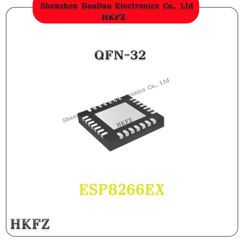 5Pcs ESP8266EX QFN-32 WIFI Chip Wireless Transceiver Chip IC New Original
5Pcs ESP8266EX QFN-32 WIFI Chip Wireless Transceiver Chip IC New Original