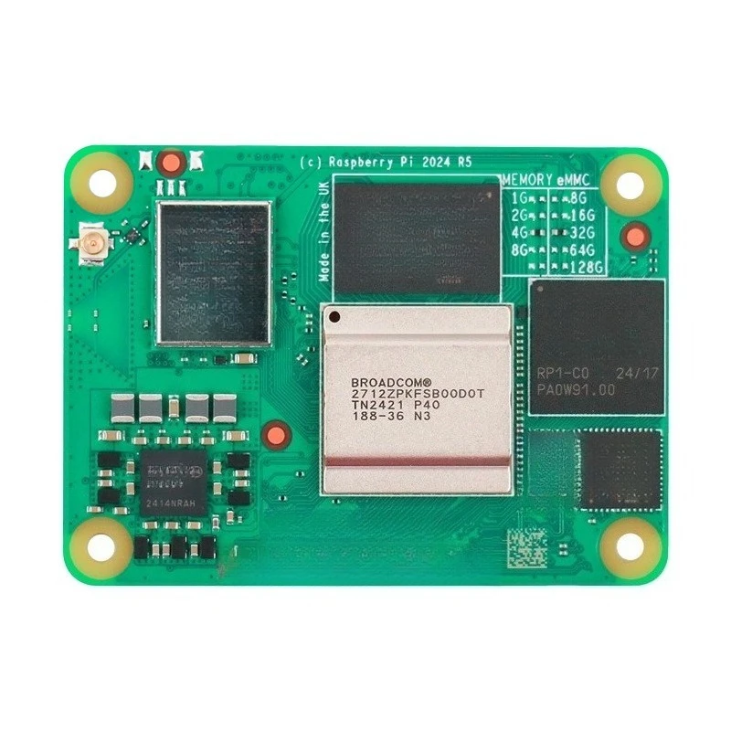 CM5 RAM 4GB WIFI EMMC CM5104032 Broadcom BCM2712 Dual 4K Output+HDR 800MHz VideoCore Quad-core Coxtex-76
CM5 RAM 4GB WIFI EMMC CM5104032 Broadcom BCM2712 Dual 4K Output+HDR 800MHz VideoCore Quad-core Coxtex-76