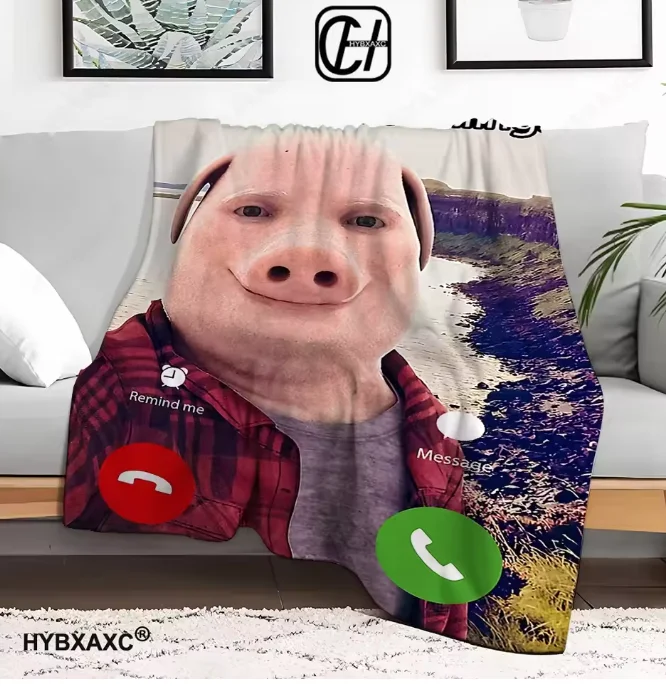 John-Pork Is Calling Blankets Quality Warm Soft Throw Blanket Winter Travel Office Home Decor Street Trend Bedspread
John-Pork Is Calling Blankets Quality Warm Soft Throw Blanket Winter Travel Office Home Decor Street Trend Bedspread