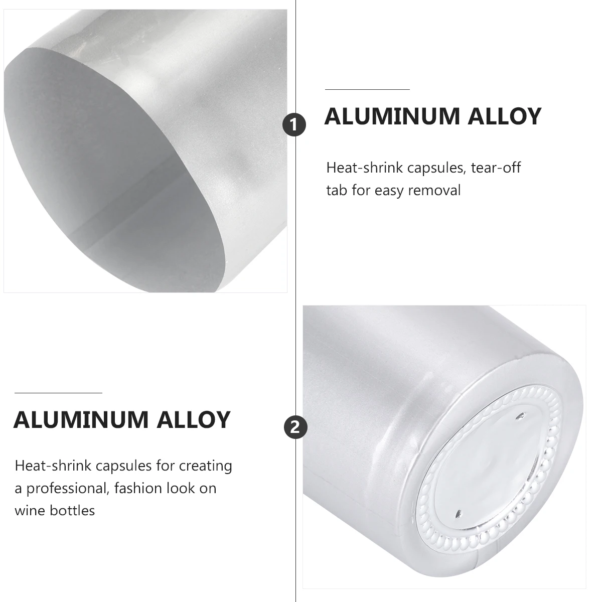 100pcs Bottle Sealing Film 30mm Heat Shrink Caps Silver Easy Open Tear Tabs Professional Look Plastic Protector
100pcs Bottle Sealing Film 30mm Heat Shrink Caps Silver Easy Open Tear Tabs Professional Look Plastic Protector