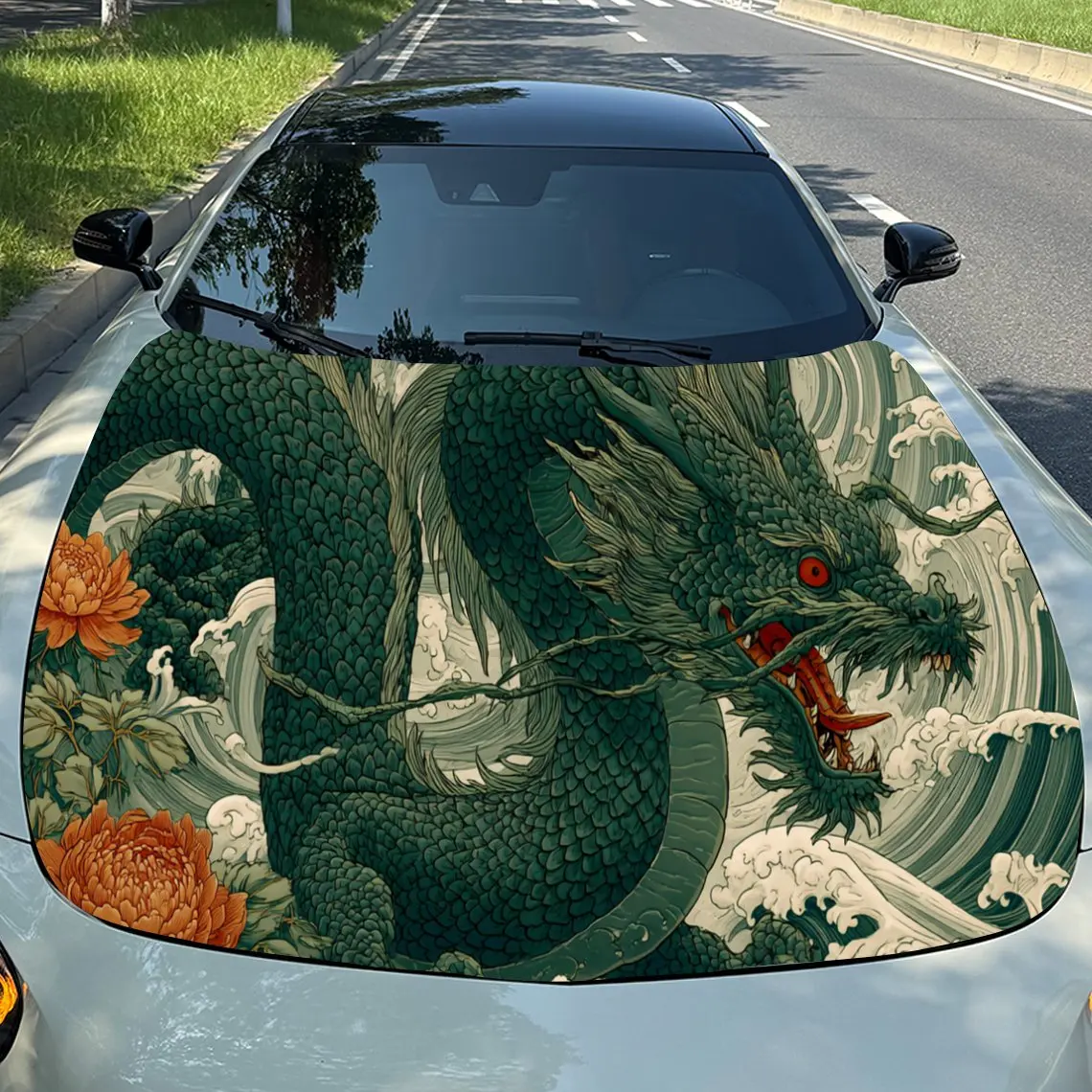 Charming Dragon - Themed Car Hood Stickers - Self-Adhesive, Waterproof and Durable Vinyl Wrap, Decorate And Protect Your Car, F
Charming Dragon - Themed Car Hood Stickers - Self-Adhesive, Waterproof and Durable Vinyl Wrap, Decorate And Protect Your Car, F