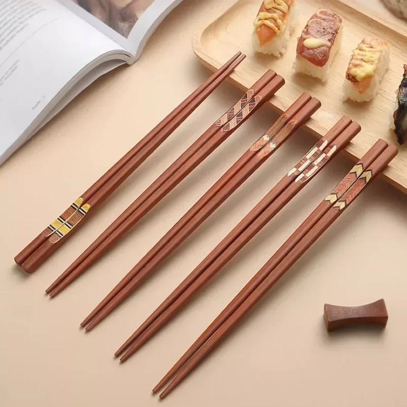 Deluxe Cherry Wood Chopsticks Set Bohemian Style Solid Wood Tableware Japanese Sushi Chopsticks Chinese Kitchen Accessories
Deluxe Cherry Wood Chopsticks Set Bohemian Style Solid Wood Tableware Japanese Sushi Chopsticks Chinese Kitchen Accessories