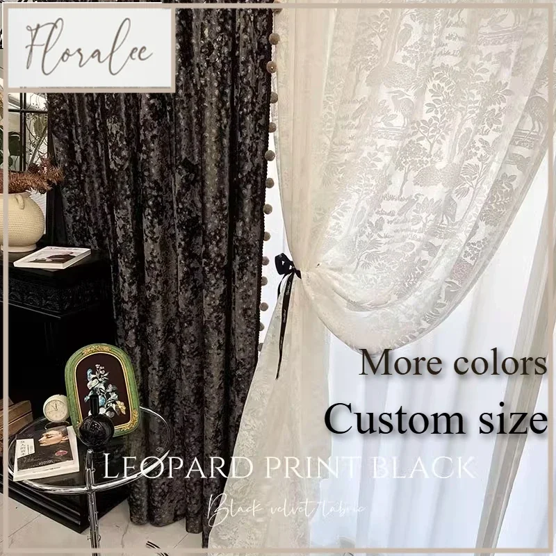 European Luxury Vintage Ice Flower Velvet Curtains For Living Room Bedroom Dining Blackout Jacquard Decor Custom Size Tulle
European Luxury Vintage Ice Flower Velvet Curtains For Living Room Bedroom Dining Blackout Jacquard Decor Custom Size Tulle