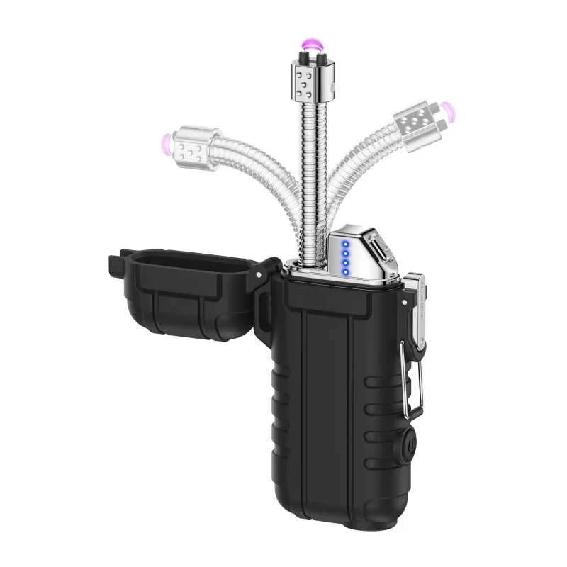 Hot Selling Outdoor Waterproof Windproof Dual Arc Charging Lighter Type-C Fast Charging Retractable Portable Lighter
Hot Selling Outdoor Waterproof Windproof Dual Arc Charging Lighter Type-C Fast Charging Retractable Portable Lighter