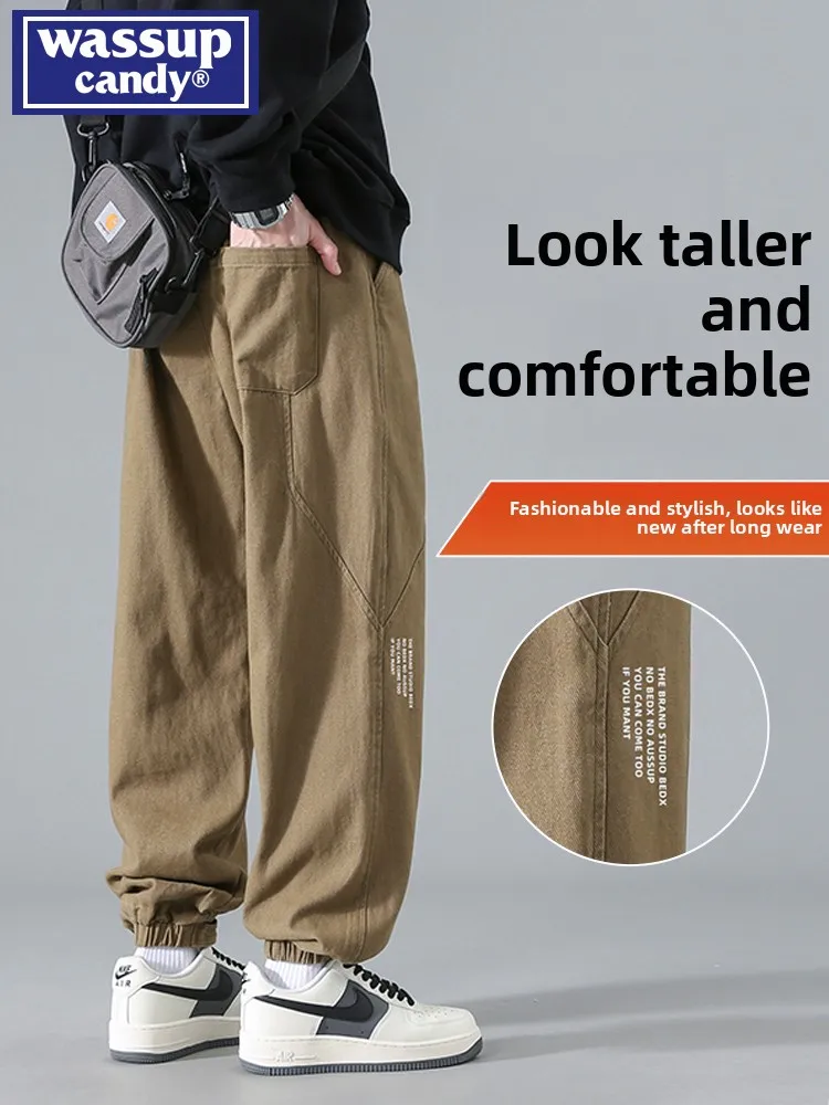 Wassup Happy Men's Casual Sports Pants American Retro Trendy Loose Fit Long Trousers Autumn Winter Straight Leg Printed Cords
Wassup Happy Men's Casual Sports Pants American Retro Trendy Loose Fit Long Trousers Autumn Winter Straight Leg Printed Cords