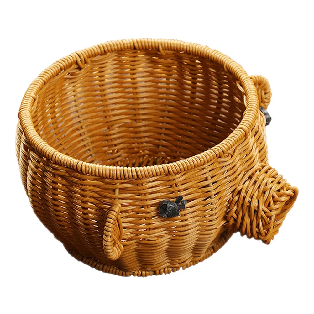 Imitation Rattan Woven Basket 19cmx13 5cm Pig Shaped Fruit Container Kitchen Storage Baskets Snacks Bread Household Countertop
Imitation Rattan Woven Basket 19cmx13 5cm Pig Shaped Fruit Container Kitchen Storage Baskets Snacks Bread Household Countertop