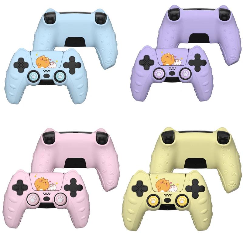 New Cat Paw Silicone Soft Protector Sticker Skin For Sony Playstation Dualsense 5 PS5 Controller Case Thumb Stick Grip Cap Cover
New Cat Paw Silicone Soft Protector Sticker Skin For Sony Playstation Dualsense 5 PS5 Controller Case Thumb Stick Grip Cap Cover