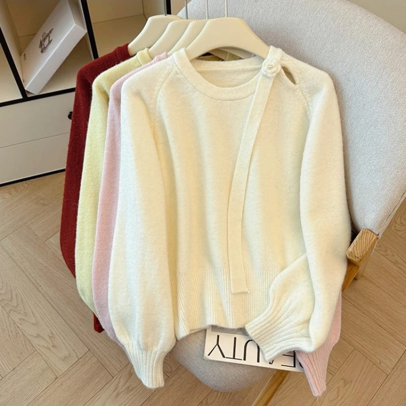 Seoulish, осенне-зимние женские вязаные свитера с принтом роз, новинка 2025, корейский повседневный свободный пуловер с круглым вырезом и длинными рукавами, женский топ
Seoulish, осенне-зимние женские вязаные свитера с принтом роз, новинка 2025, корейский повседневный свободный пуловер с круглым вырезом и длинными рукавами, женский топ