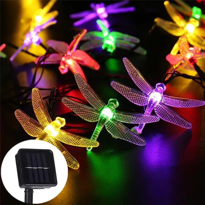 8 Modes Solar Dragonfly String Lights 5M 20 LEDs Garden Wedding Tree Xmas Halloween Decoration Fairy Lights Christmas Lights
8 Modes Solar Dragonfly String Lights 5M 20 LEDs Garden Wedding Tree Xmas Halloween Decoration Fairy Lights Christmas Lights