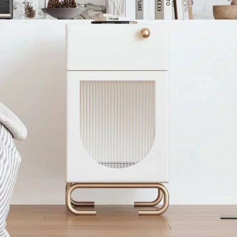 -Modern Cream Style Solid Wood Paint Bedside Table Bedroom Princess Style Glass Stainless Steel Feet Bedside Table
-Modern Cream Style Solid Wood Paint Bedside Table Bedroom Princess Style Glass Stainless Steel Feet Bedside Table