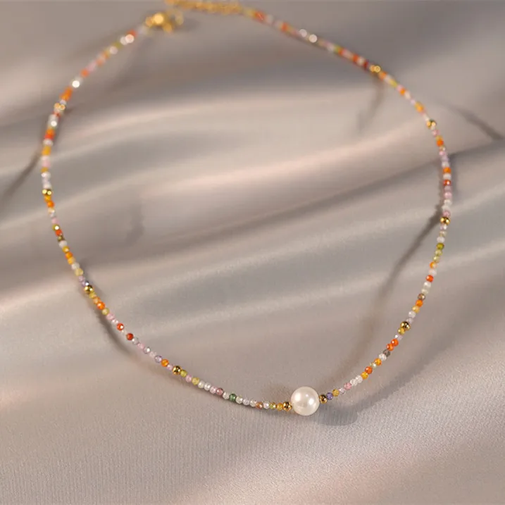 New Arrival Trendy Colorful Beads Chain Natural Freshwater Pearl 14K Gold Filled Ladies Necklace Jewelry For Women Gifts
New Arrival Trendy Colorful Beads Chain Natural Freshwater Pearl 14K Gold Filled Ladies Necklace Jewelry For Women Gifts