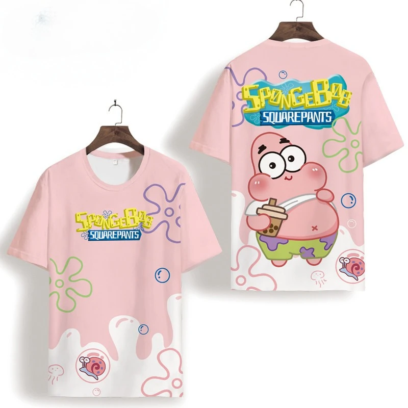 2026 New Short Sleeved T-shirt for Children SpongeBob SquarePants, Big Star Anime 3D Pain Clothes, Couple's Big Size Plus Fat
2026 New Short Sleeved T-shirt for Children SpongeBob SquarePants, Big Star Anime 3D Pain Clothes, Couple's Big Size Plus Fat