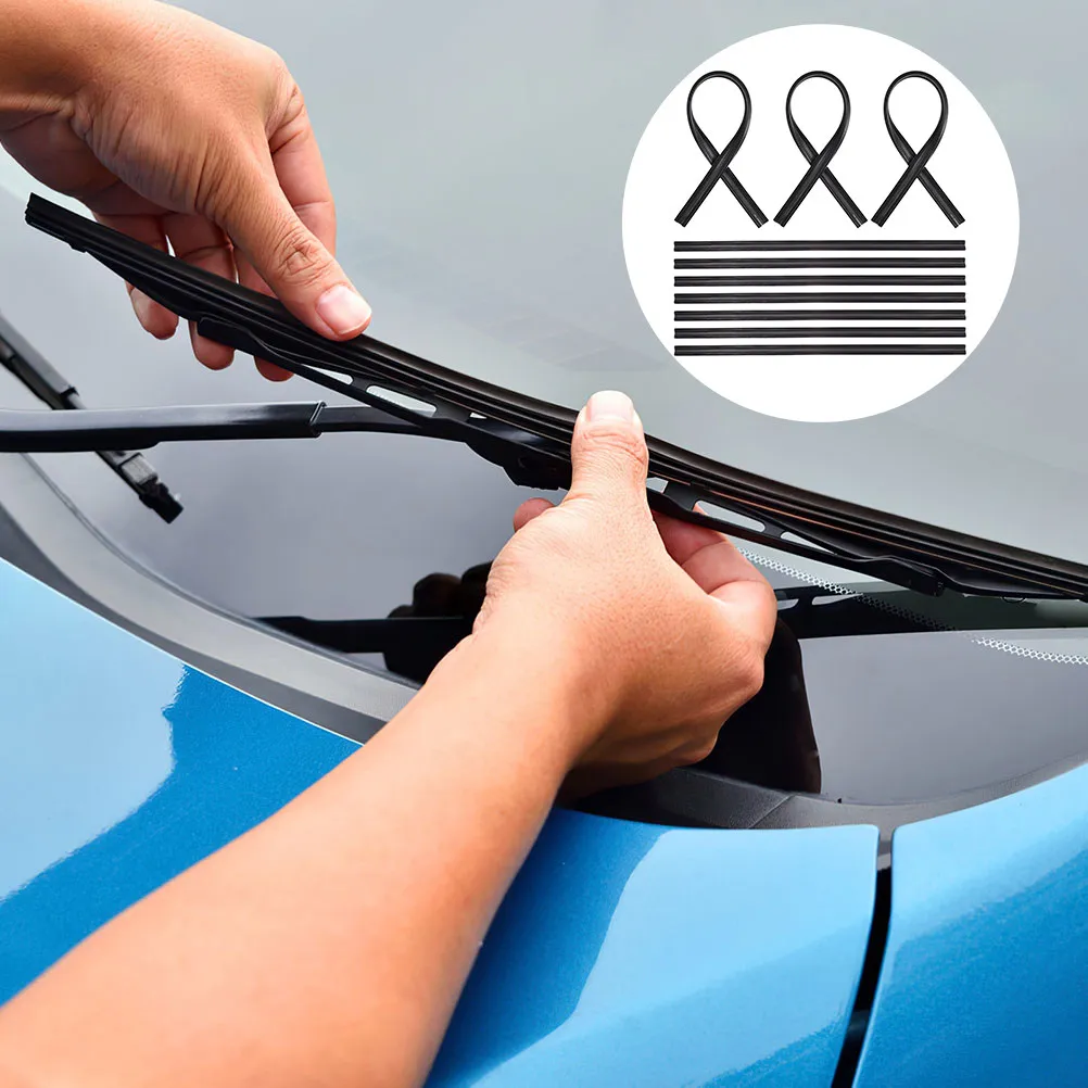 10Pcs Windshield Wiper Refills Rubber Strip Replacement for Car Without Frame Wiper Blades Smooth All-Weather Wiping Performance
10Pcs Windshield Wiper Refills Rubber Strip Replacement for Car Without Frame Wiper Blades Smooth All-Weather Wiping Performance