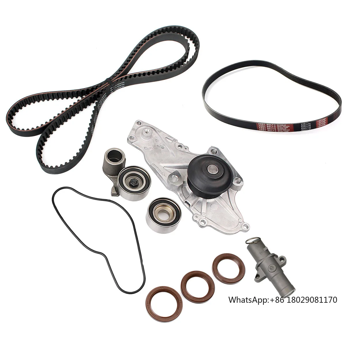 Timing Belt Kit Water Pump W/ Hydraulic Tensioner V-Belt Fit for 13-18 Acura RDX RLX Honda Accord Crosstour 3.5L V6
Timing Belt Kit Water Pump W/ Hydraulic Tensioner V-Belt Fit for 13-18 Acura RDX RLX Honda Accord Crosstour 3.5L V6