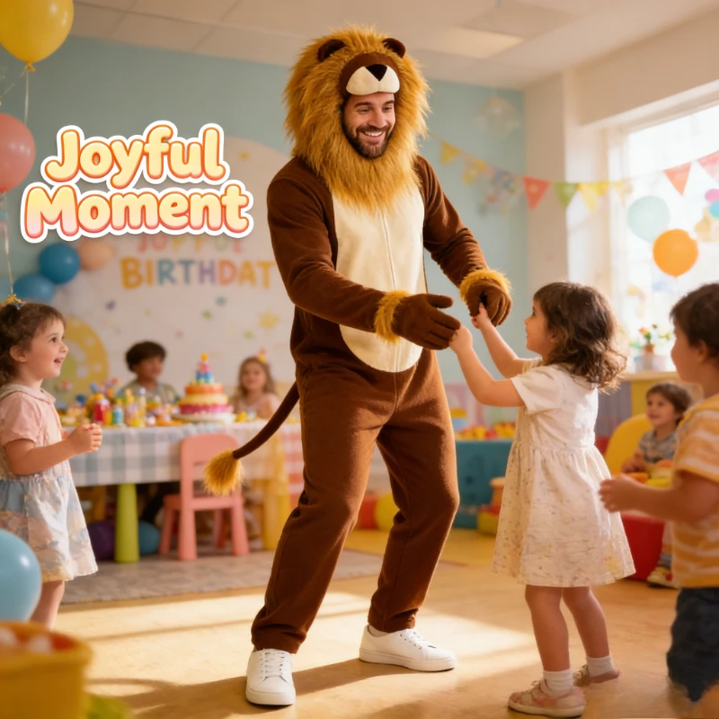 Animal Cosplay Stage Show Party Outfit Mens Tight Bodysuit Lion Costume
Animal Cosplay Stage Show Party Outfit Mens Tight Bodysuit Lion Costume