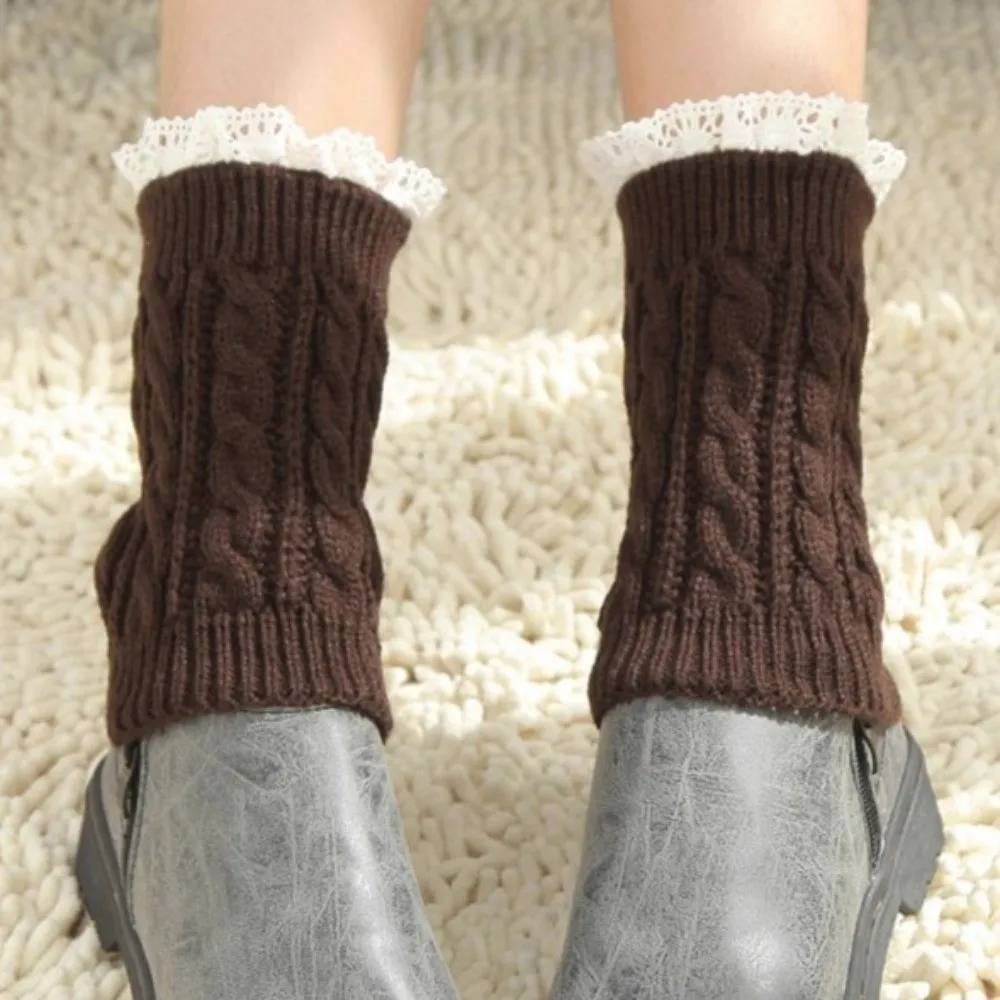 New Solid Color Leg Warmers Thickened Knitted Cuffs Socks Lolita Lace Pile Sock Gift
New Solid Color Leg Warmers Thickened Knitted Cuffs Socks Lolita Lace Pile Sock Gift