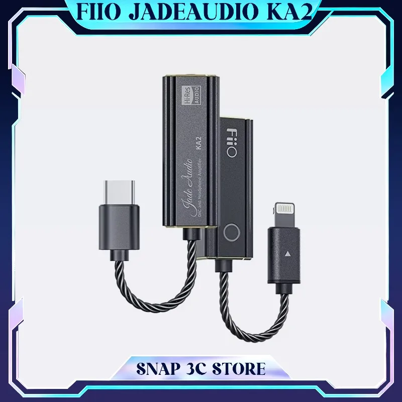 FiiO JadeAudio KA2 Balanced DAC Amplifier Dual CS43131 Hi-Res Dongle 4.4mm Output MQA DSD256 Portable USB DAC for Android PC
FiiO JadeAudio KA2 Balanced DAC Amplifier Dual CS43131 Hi-Res Dongle 4.4mm Output MQA DSD256 Portable USB DAC for Android PC