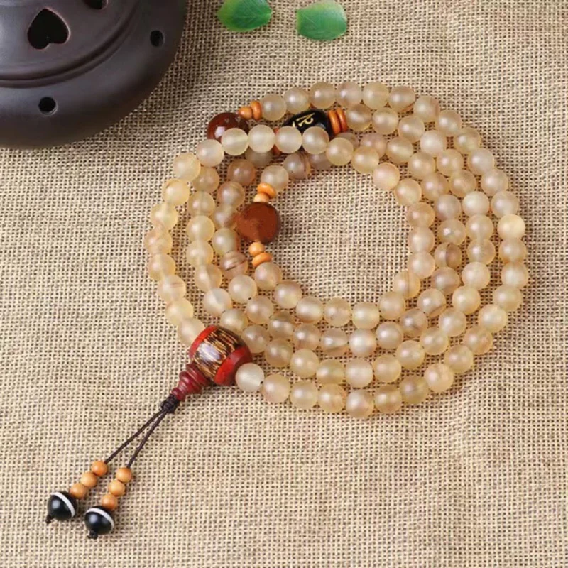 Tibetan Yak Horn 108 Buddhist , Natural Bamboo Bead Handheld Prayer Beads, Multi-loop Bracelet, Sweater Chain, Vari
Tibetan Yak Horn 108 Buddhist , Natural Bamboo Bead Handheld Prayer Beads, Multi-loop Bracelet, Sweater Chain, Vari