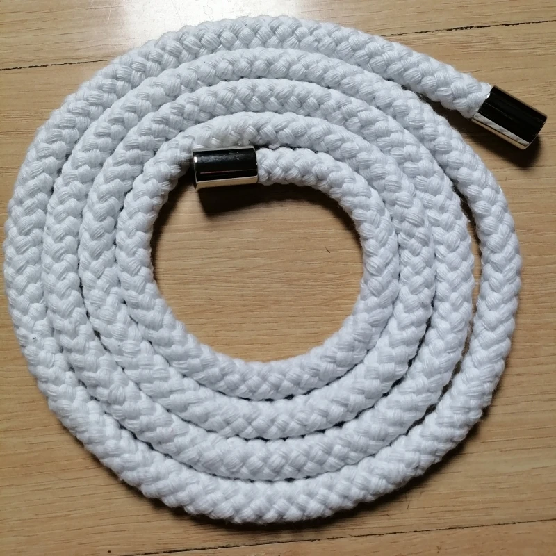 10mm Thick All-Cotton Sweatshirt Rope With Metal Head. Black. White. Round Rope. Drawstring. Belt Rope.140cm
10mm Thick All-Cotton Sweatshirt Rope With Metal Head. Black. White. Round Rope. Drawstring. Belt Rope.140cm