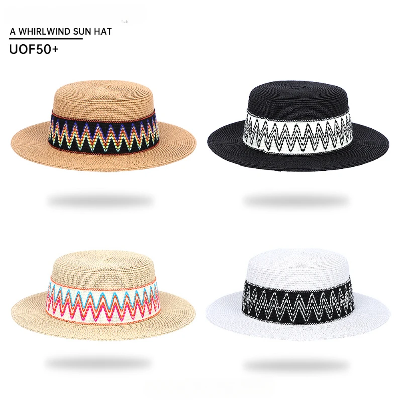 New Sunscreen Hat Popular Woven Straw Hat Women Travel Visor Beach Leisure Ethnic Wind Hat Men
New Sunscreen Hat Popular Woven Straw Hat Women Travel Visor Beach Leisure Ethnic Wind Hat Men