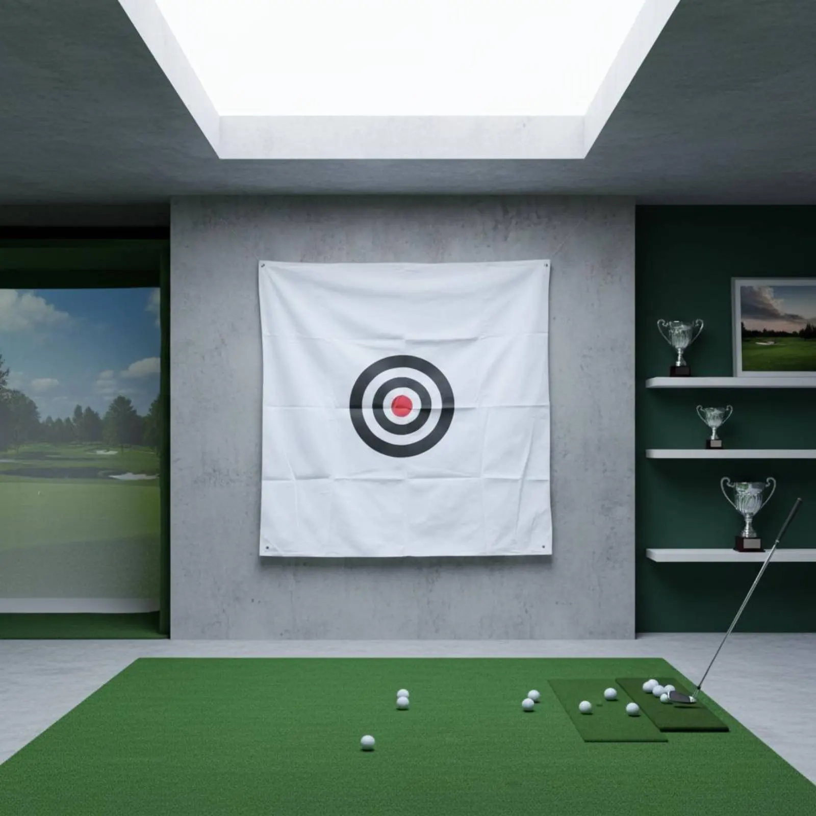 Golf Practice Target Net Long-Lasting Canvas Golf Hitting Target Sports Training Center Target Design Easy to Set Up
Golf Practice Target Net Long-Lasting Canvas Golf Hitting Target Sports Training Center Target Design Easy to Set Up